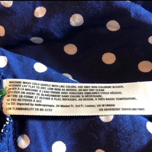 Anthropologie Lilka Lark Hi-Low Polka Dot Dress - Picture 8 of 11